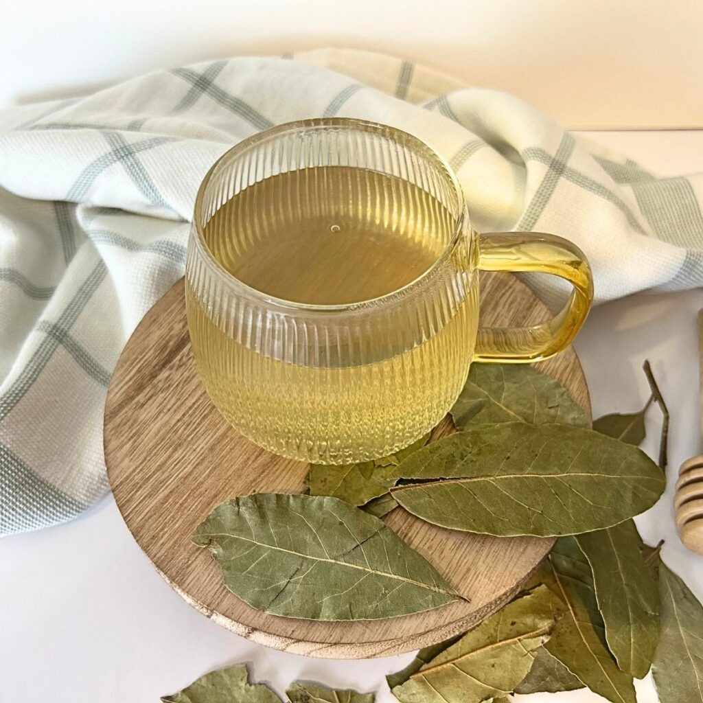 Infusión digestiva templada de hojas de laurel silvestre mediterráneo